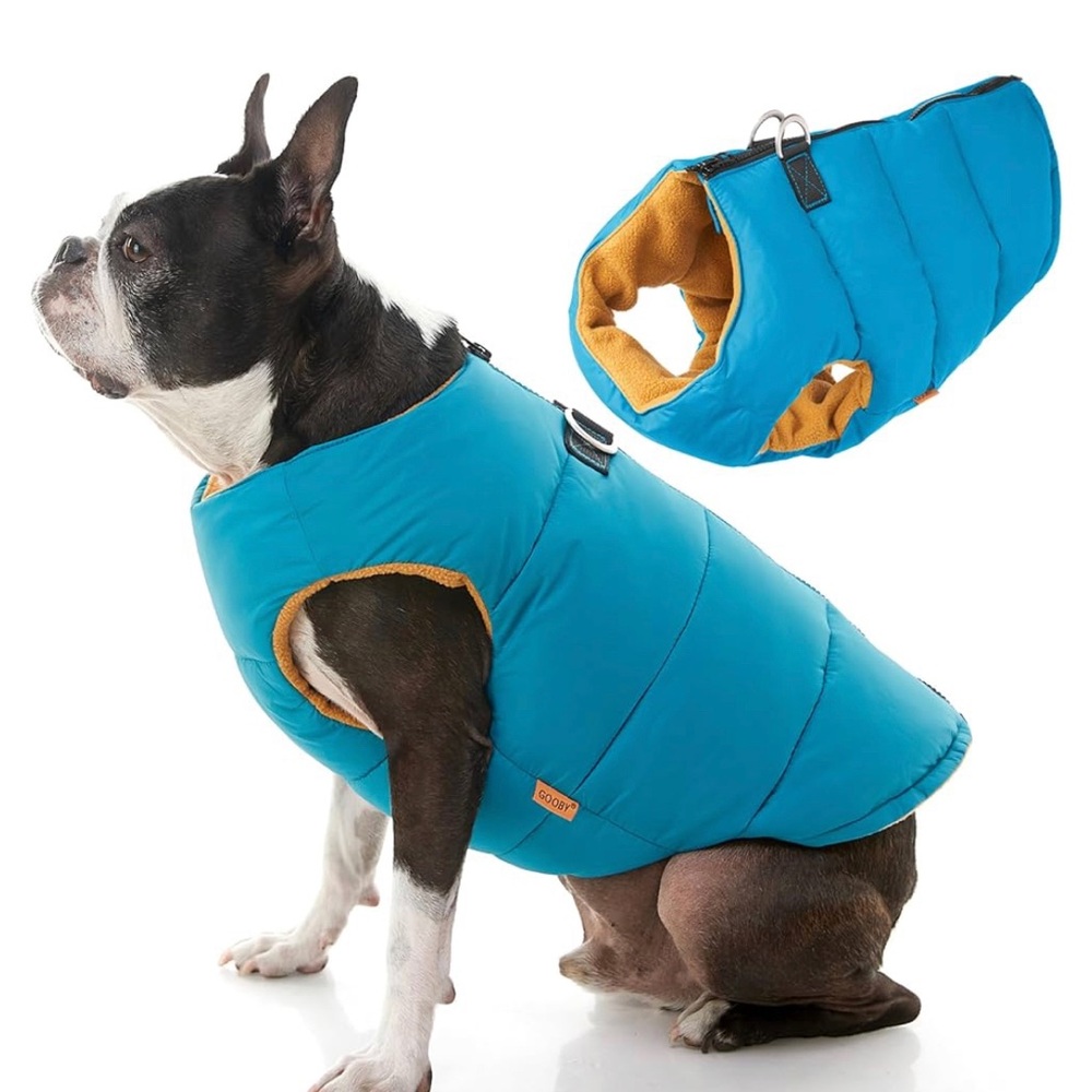 GOOBY dog puffer vest XS